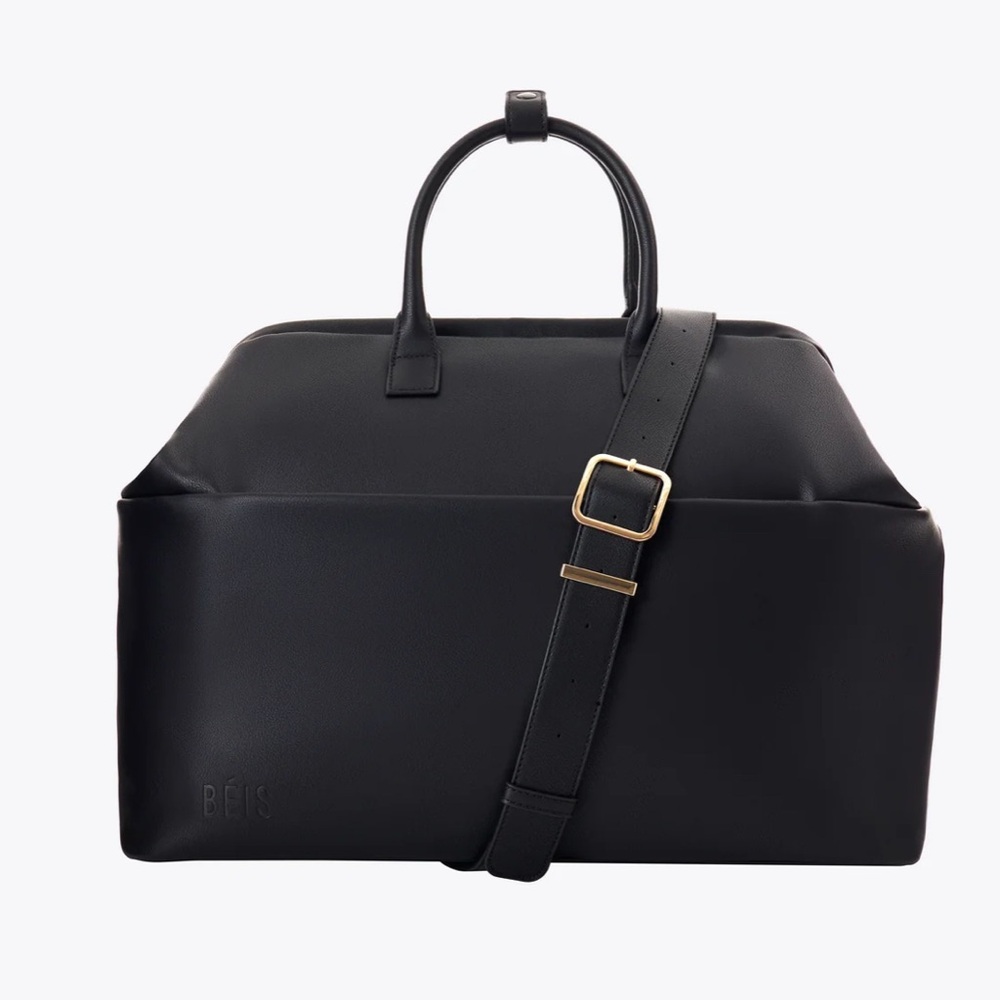 BEIS Black Travel Weekender Bag